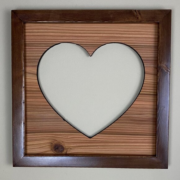 Rustic Heart in Negative Space | Modern Rustic - Picture 1 of 4